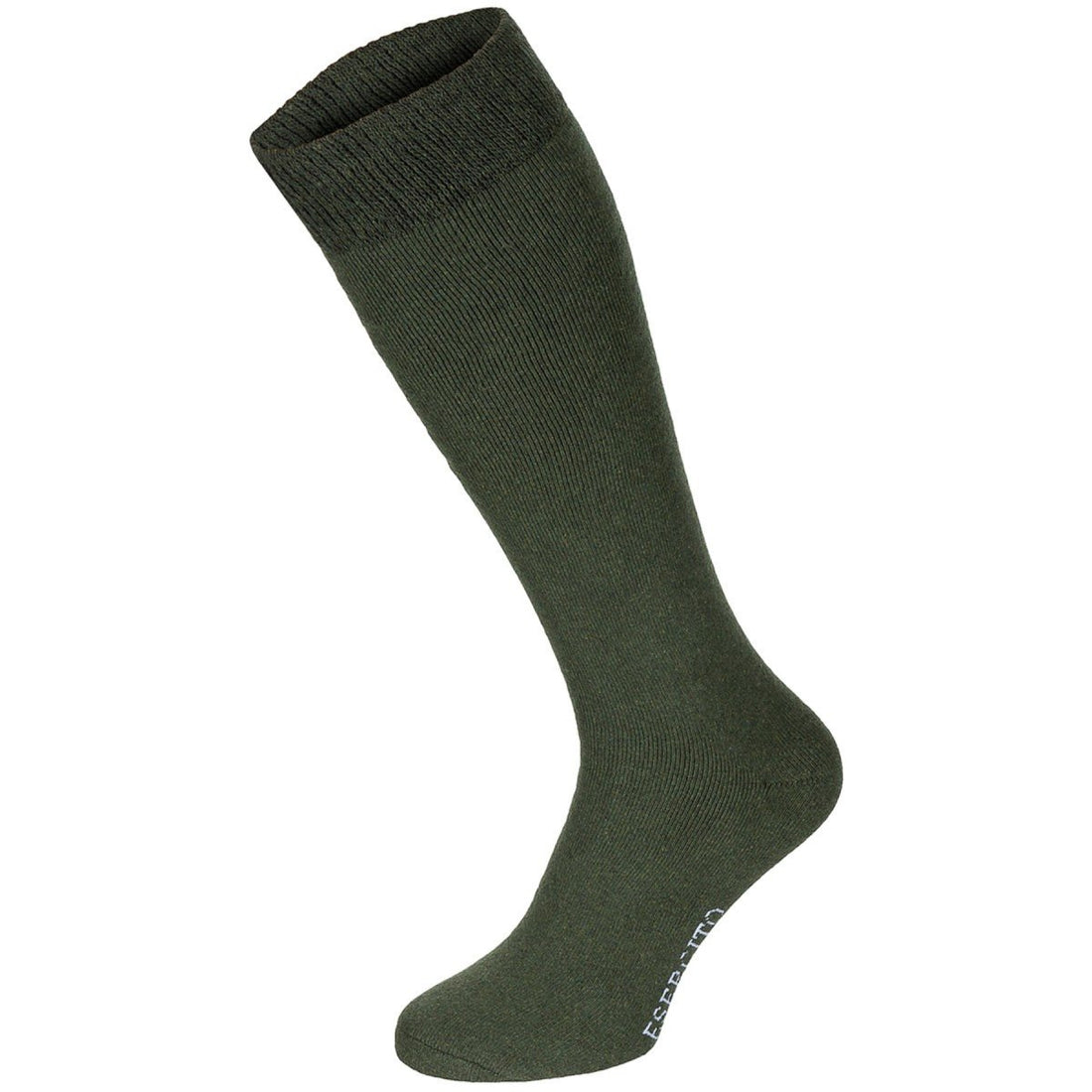 Original italienische Militär-Esercito-Wintersocken, lang, hochwarm, 3er-Pack Oliv