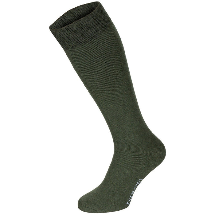Original italienische Militär-Esercito-Wintersocken, lang, hochwarm, 3er-Pack Oliv – GoMilitar