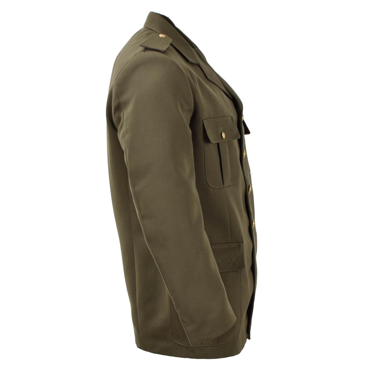 Original italienische Militärjacke VERDE Paradekleid Vintage Braun