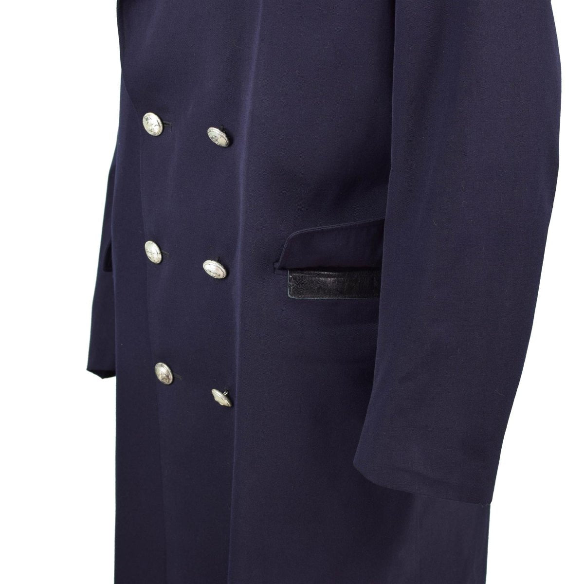 Original italienischer Militärpolizeimantel, langer Carabinieri-Trenchcoat mit Futter