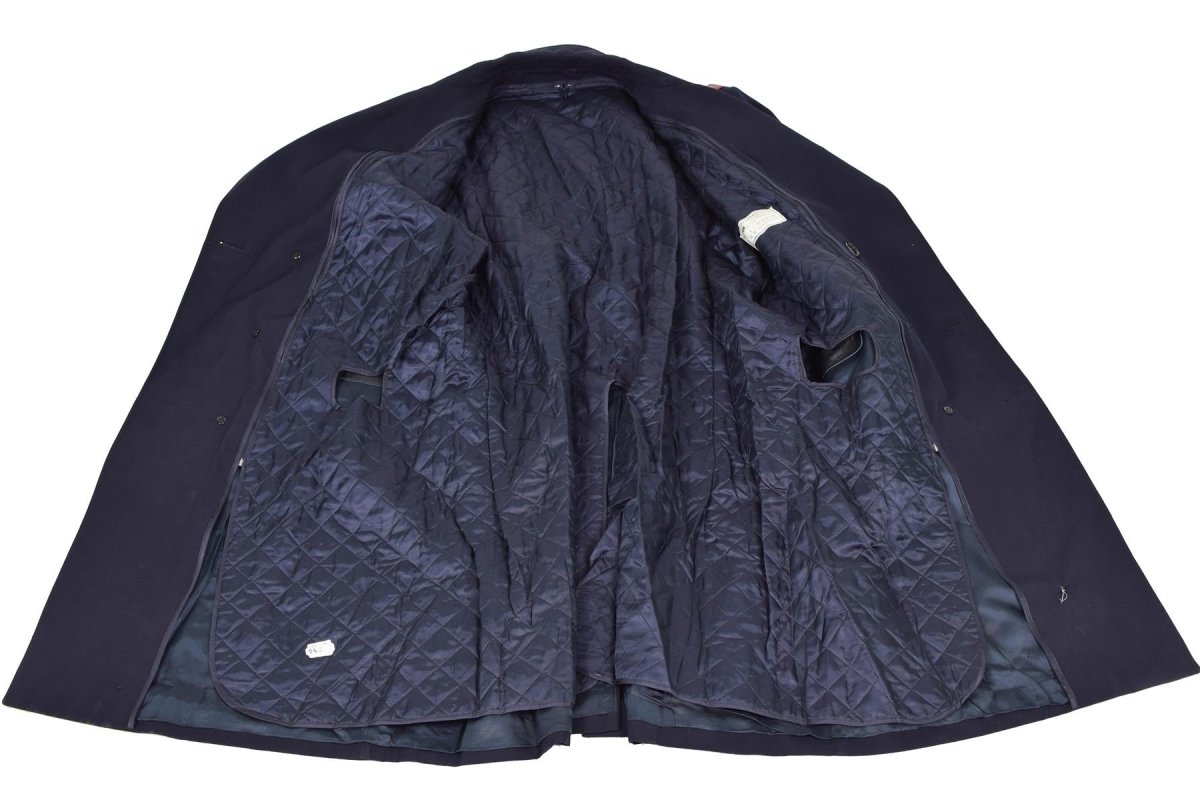 Original italienischer Militärpolizeimantel, langer Carabinieri-Trenchcoat mit Futter
