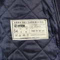 Original italienischer Militärpolizeimantel, langer Carabinieri-Trenchcoat mit Futter