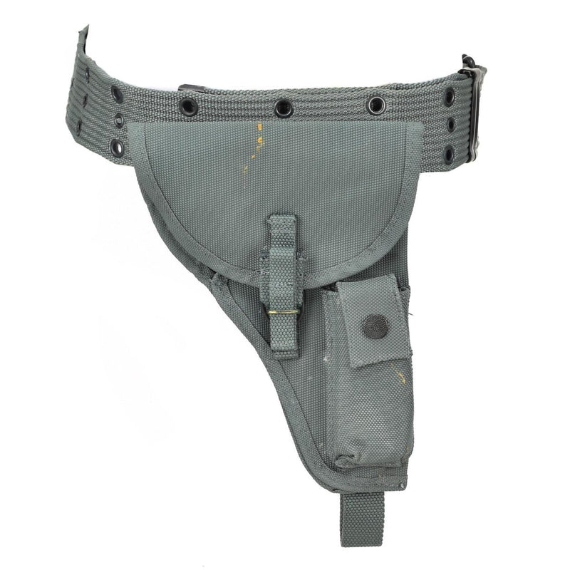 Original italienisches Polizei-Pistole-Gürtelholster mit Munitionstasche-Hüftsystem NEU