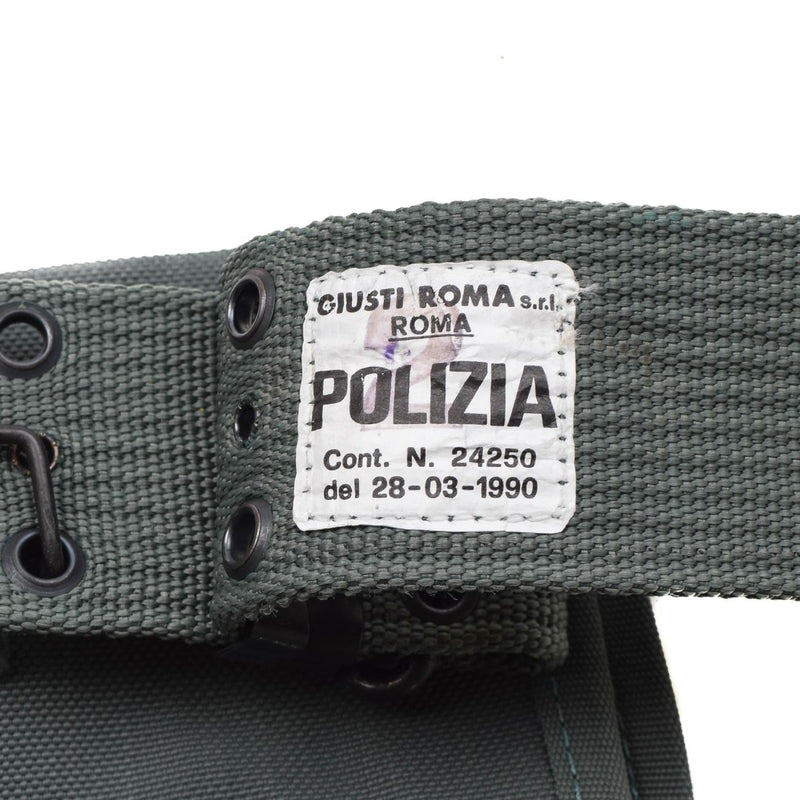 Original italienisches Polizei-Pistole-Gürtelholster mit Munitionstasche-Hüftsystem NEU