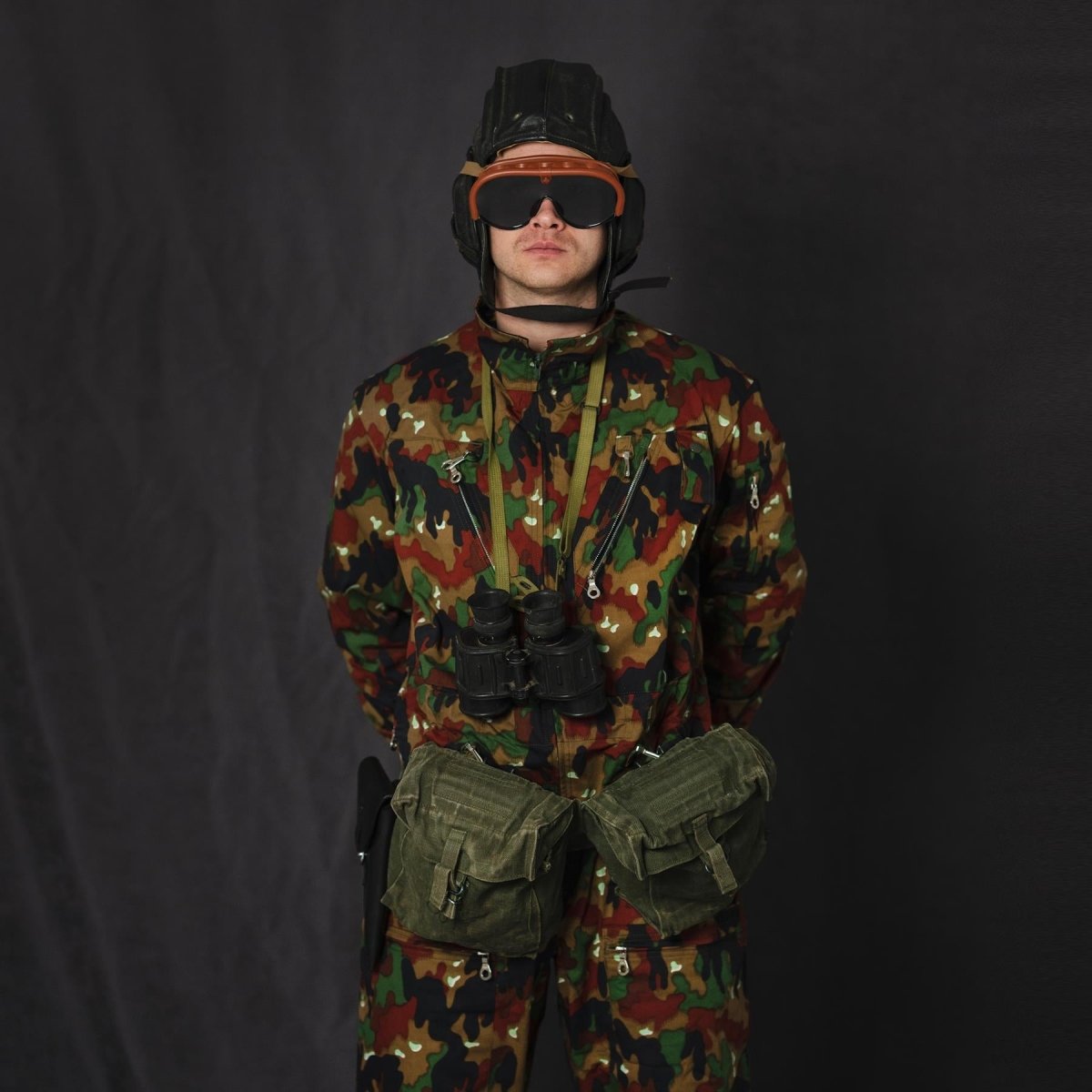 Original italienische Militärpistole aus schwarzem Leder, Pistolenholster für Beretta-Gürtel