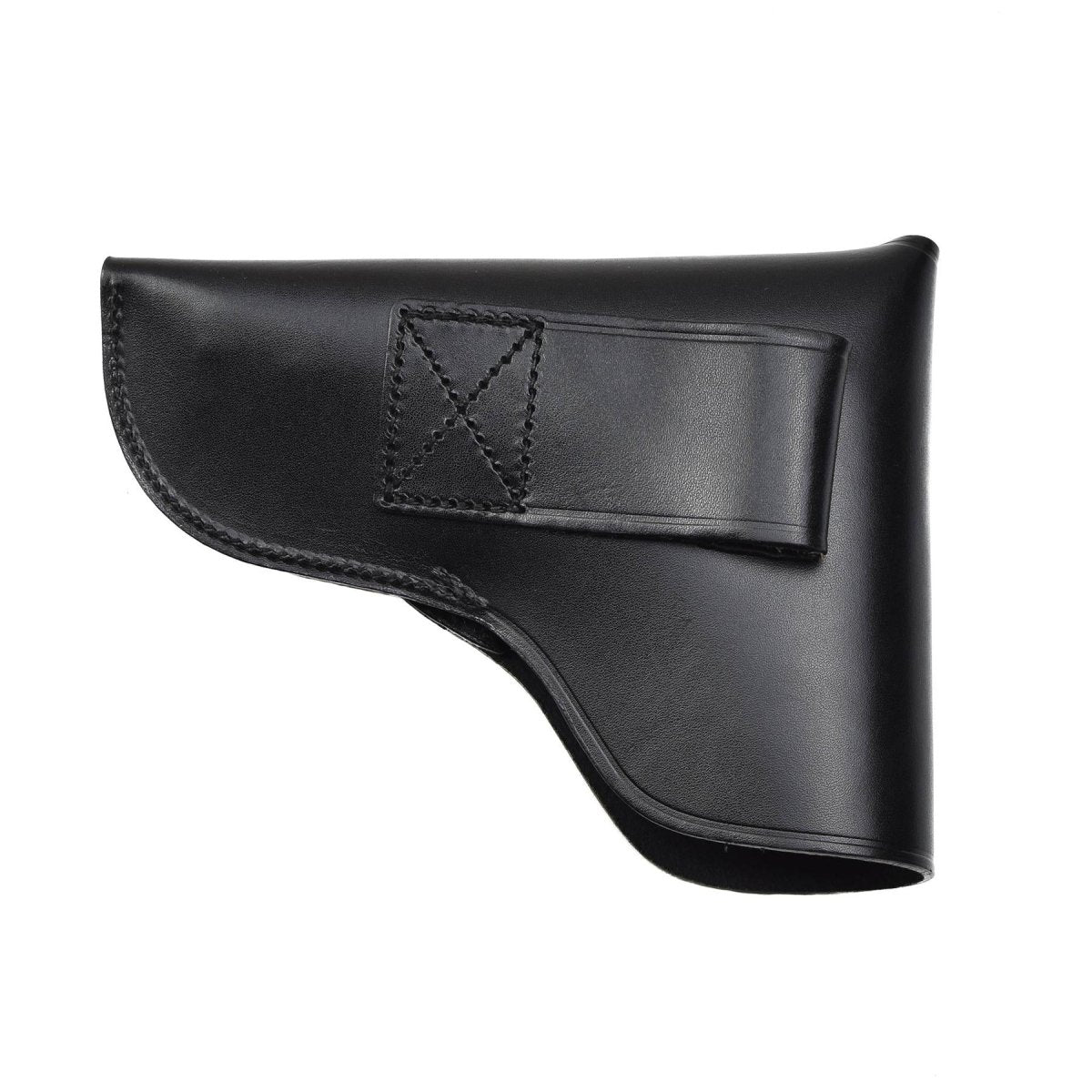Original italienisches Militär-Pistolenholster aus Leder für Beretta-Gun-Carry, Schwarz