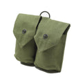 Original norwegische Armee Magazintasche Vintage Doppel Munition Tasche grün Canvas NEU
