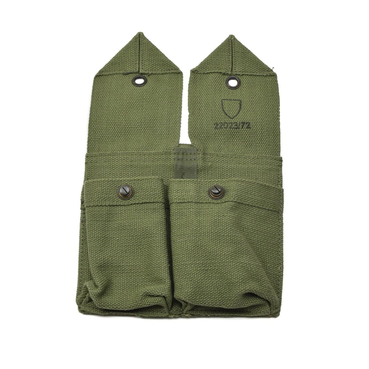 Original norwegische Armee Magazintasche Vintage Doppel Munition Tasche grün Canvas NEU