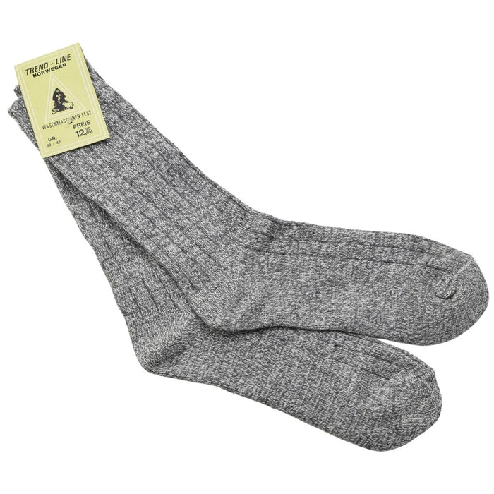 Original norwegische Militärsocken aus Merinowolle, atmungsaktiv, Trendlinie, Grau – GoMilitar