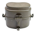 Original polnische Armee Essgeschirr Aluminium Militär Bowler Topf Vintage Camping Olive