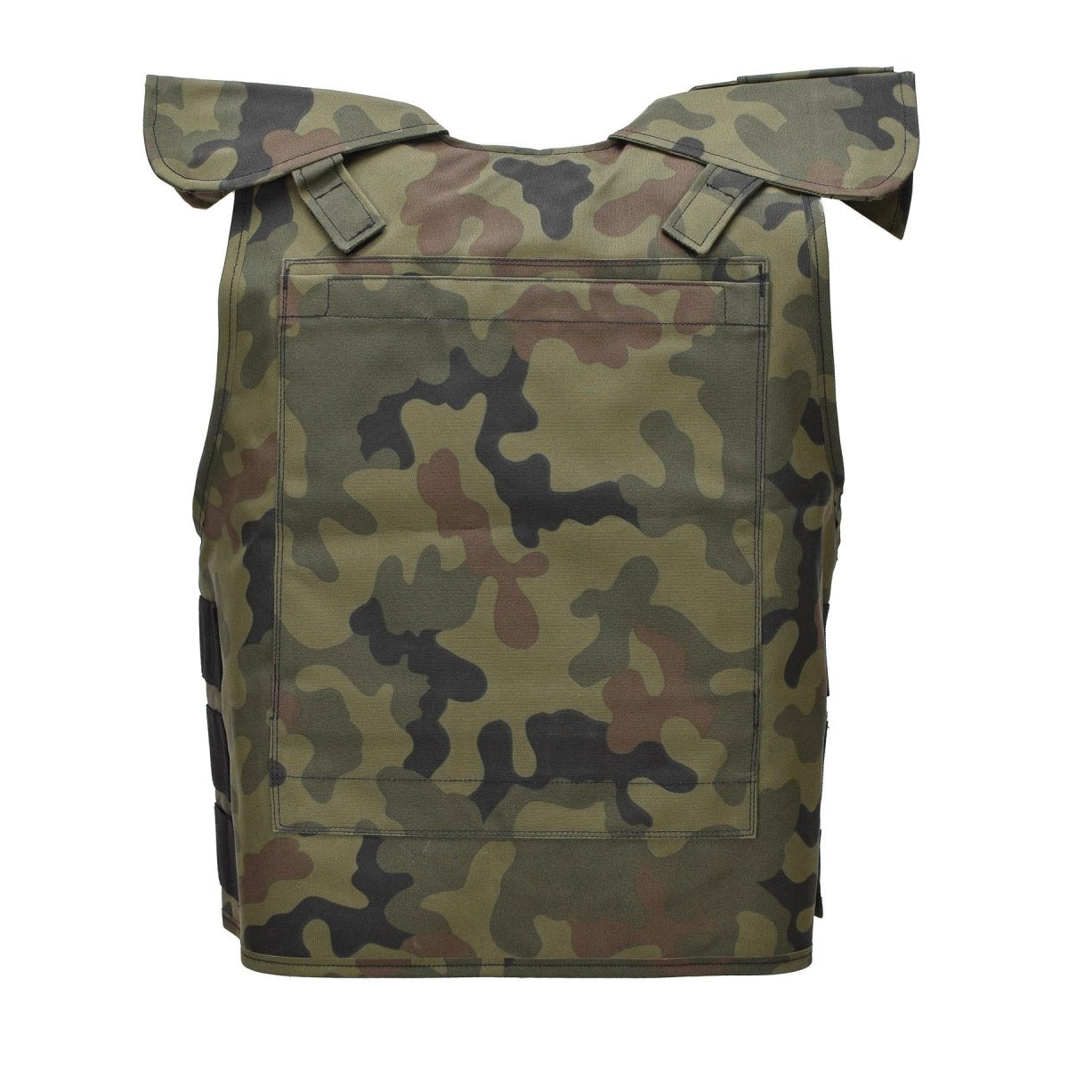 Original polnische Militär-Kampfweste, kugelsicher, ballistisch, polnische Blütenblätter-Camouflage