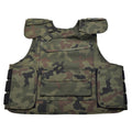 Original polnische Militär-Kampfweste, kugelsicher, ballistisch, polnische Blütenblätter-Camouflage