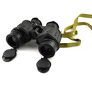 Vintage Romanian Army IOR VALDADA 7x40 binoculars with IR filter and military-grade design, including lens covers and strap