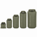 Original schottische Militär-Trockentaschen, 1 l–40 l, Rollverschluss, Schnellverschluss, Olivgrün