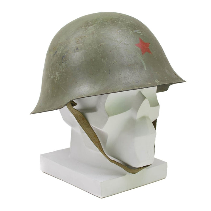 Originaler serbischer taktischer Stahlhelm mit Liner-Kampfausrüstungs-Kinnriemen Olive - GoMilitar