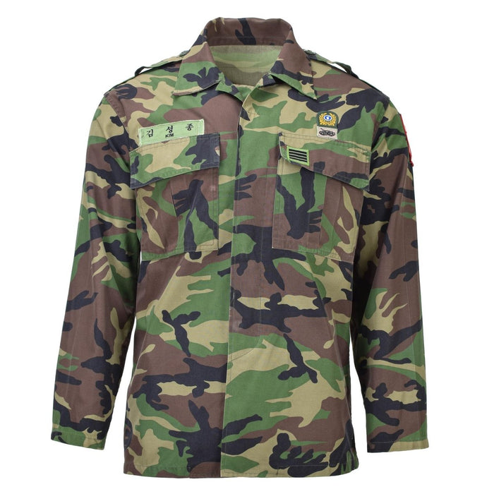 Original südkoreanische Militär-Taktikhemden M90 Woodland Camo Combat Field - GoMilitar