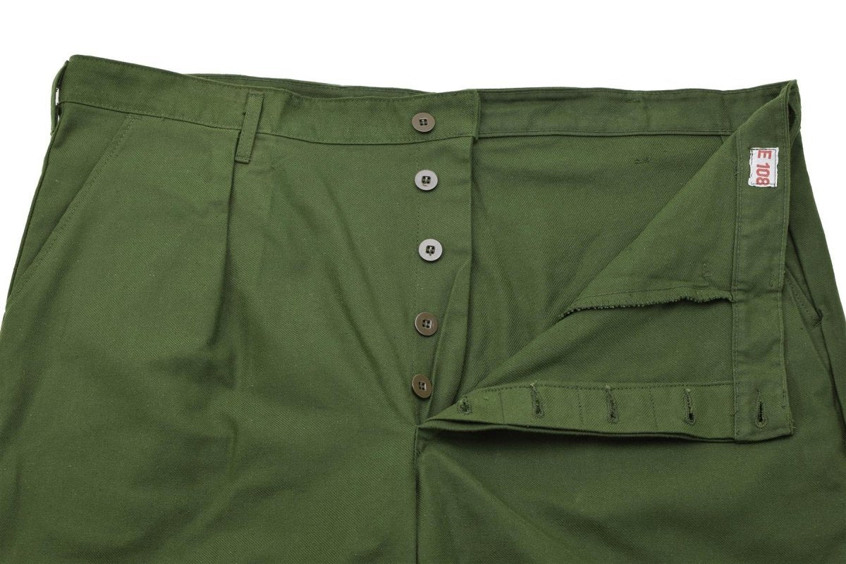 Original schwedische Militär Arbeitshose grün Vintage Arbeitshose NEU