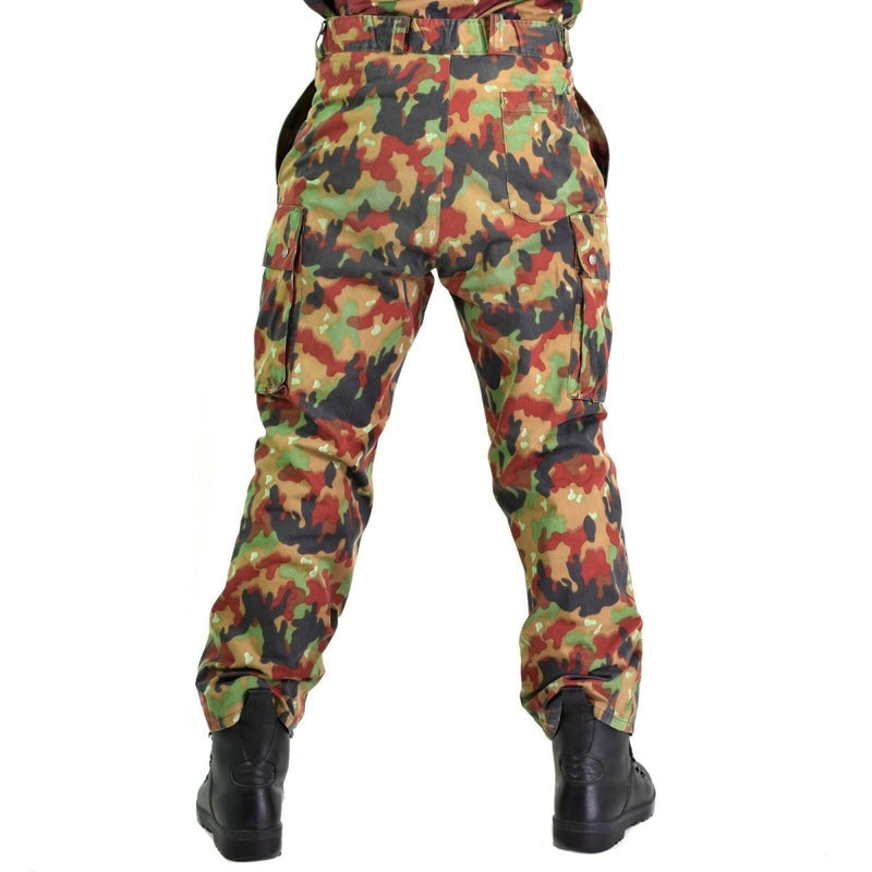 Original Swiss army pants M83 combat Alpenflage Camo field trousers NEW - GoMilitar