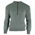 Original Schweizer Armee Pullover M74 Pullover grau Schurwolle mit Reissverschluss