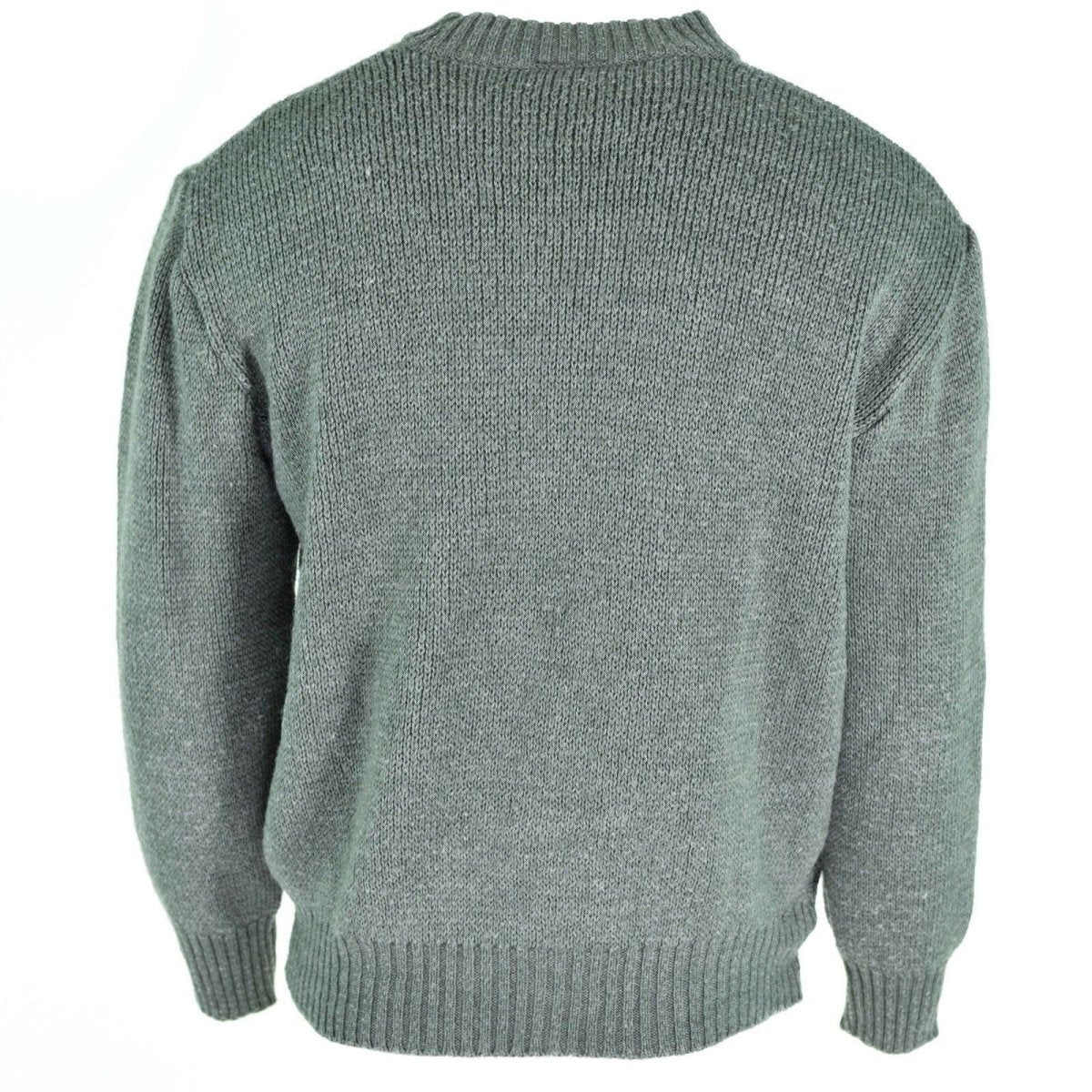 Original Schweizer Armee Pullover M74 Pullover grau Schurwolle mit Reissverschluss