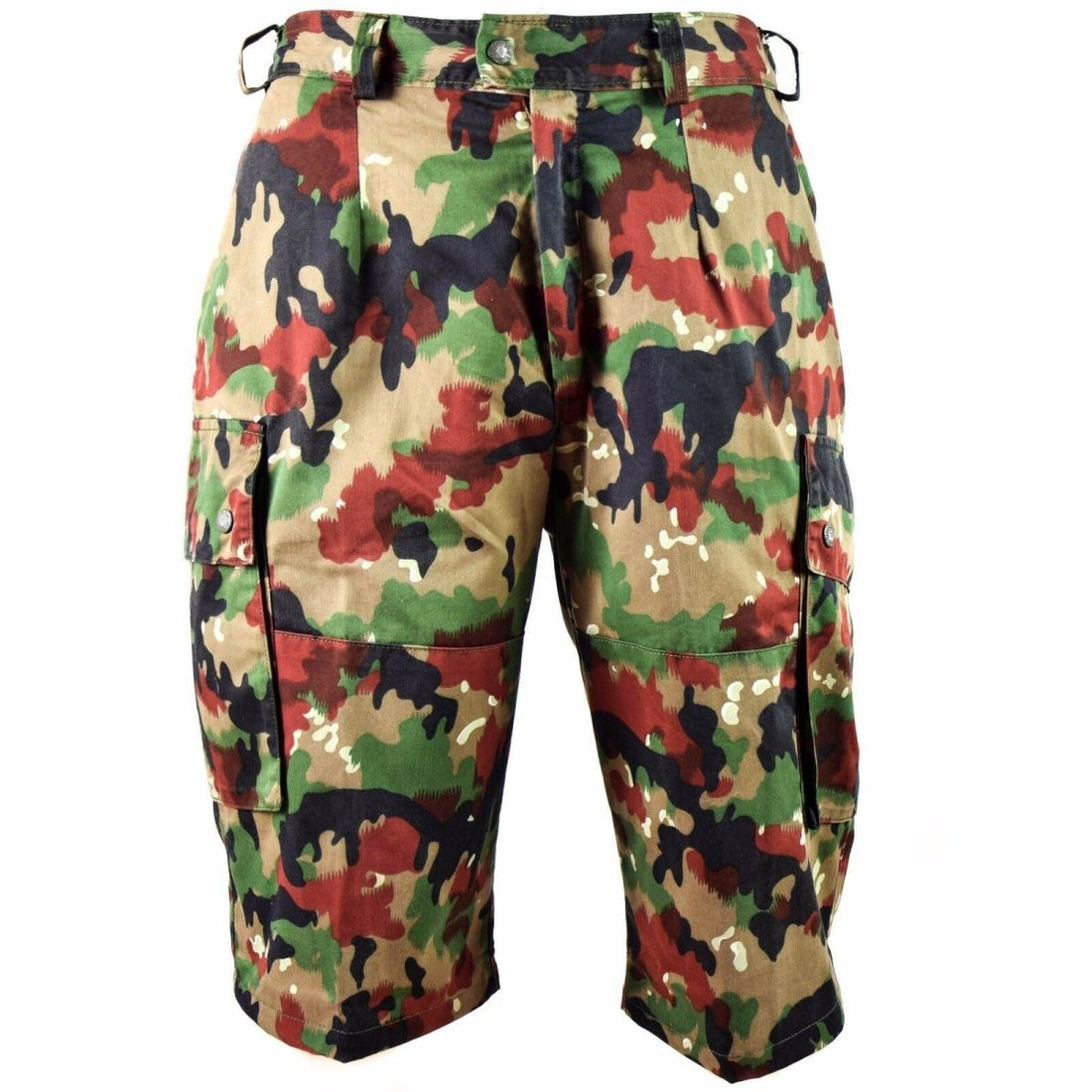 Original Schweizer Armee Shorts M83 Kampffeld Alpenflage TAZ 83 Camo Cargo Shorts