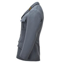 Original Schweizer Militär-Formaljacke, 4-Taschen-Design, Schulterklappen, Grau