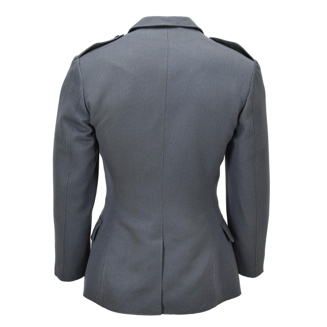 Original Schweizer Militär-Formaljacke, 4-Taschen-Design, Schulterklappen, Grau