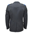 Original Schweizer Militär-Formelle Jacke im Vintage-Stil mit 4 Taschen, Dunkelgrau