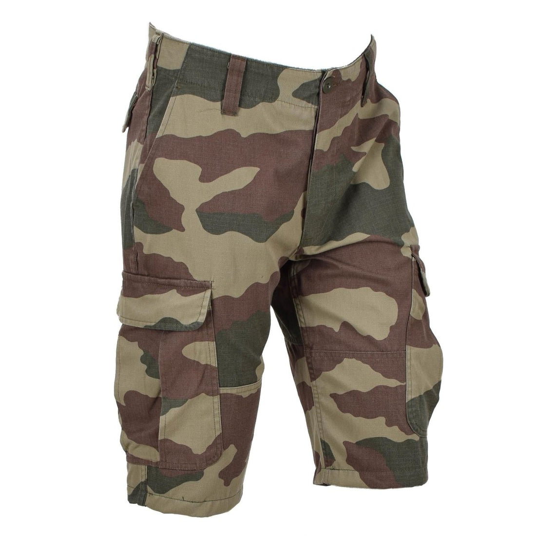 Original türkische Militär-Cargoshorts im Outdoor-Felddienstprogramm Woodland Camo