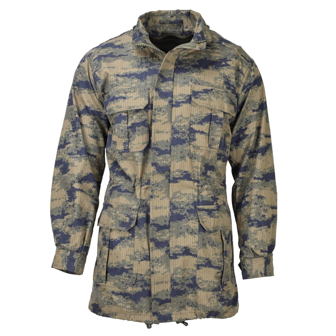 Original türkischer Militär-Digital-Camouflage-Parka mit Innenfutter, strapazierfähiger Ripstop-Taktik