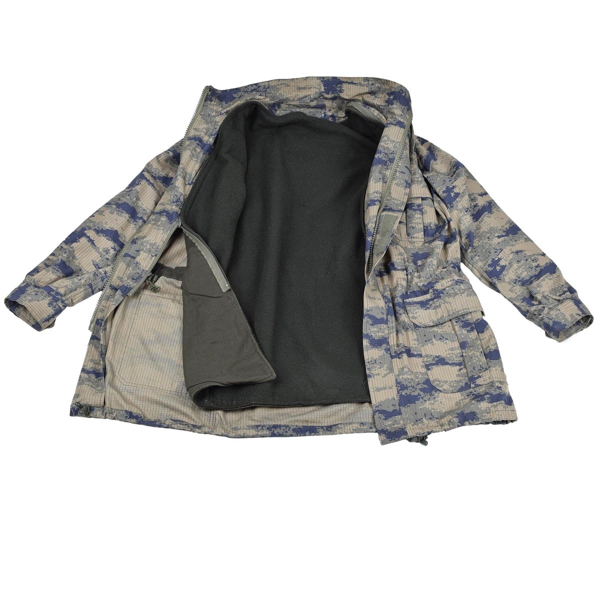 Original türkischer Militär-Digital-Camouflage-Parka mit Innenfutter, strapazierfähiger Ripstop-Taktik