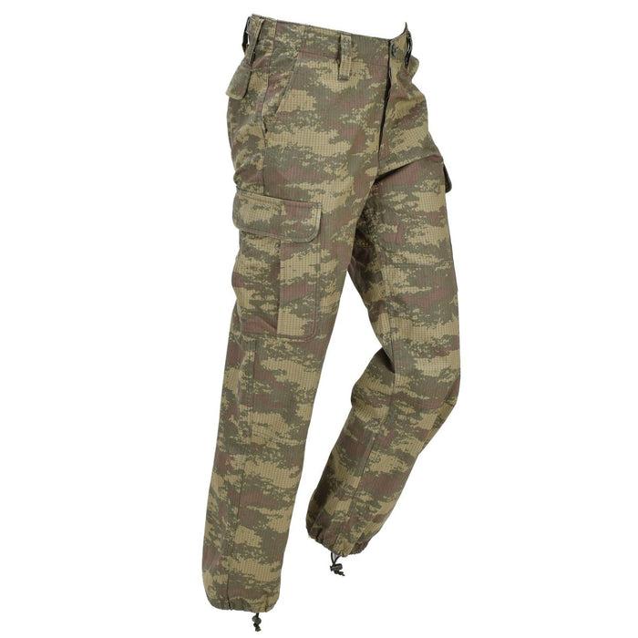 Original türkische Militär-Feldhose aus strapazierfähigem Ripstop Army Issue M2008 Camo – GoMilitar