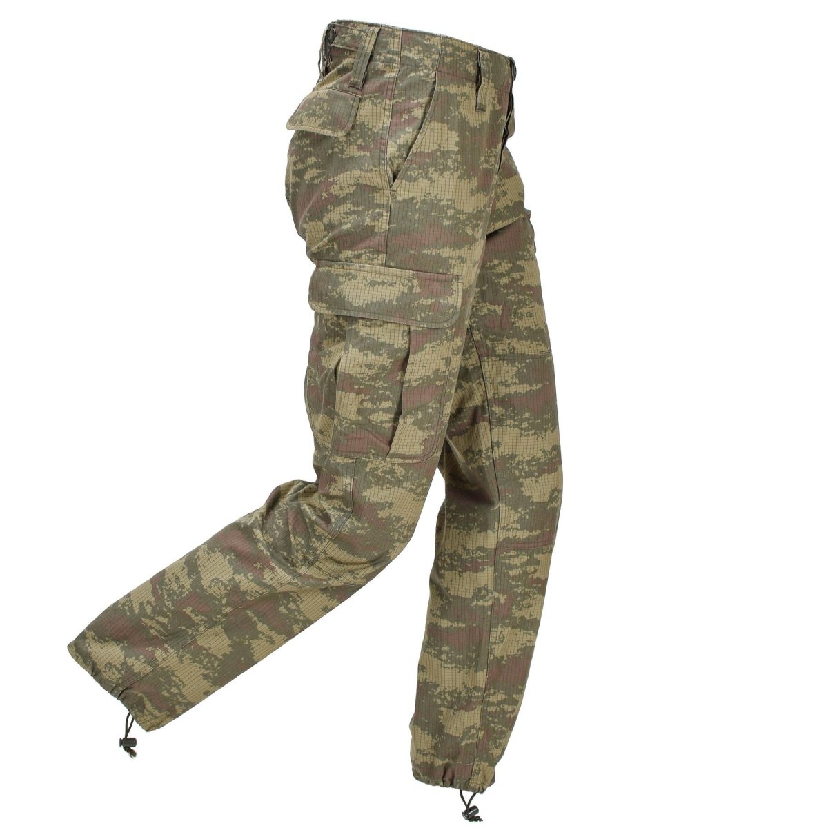 Original türkische Militär-Feldhose aus strapazierfähigem Ripstop Army Issue M2008 Camo