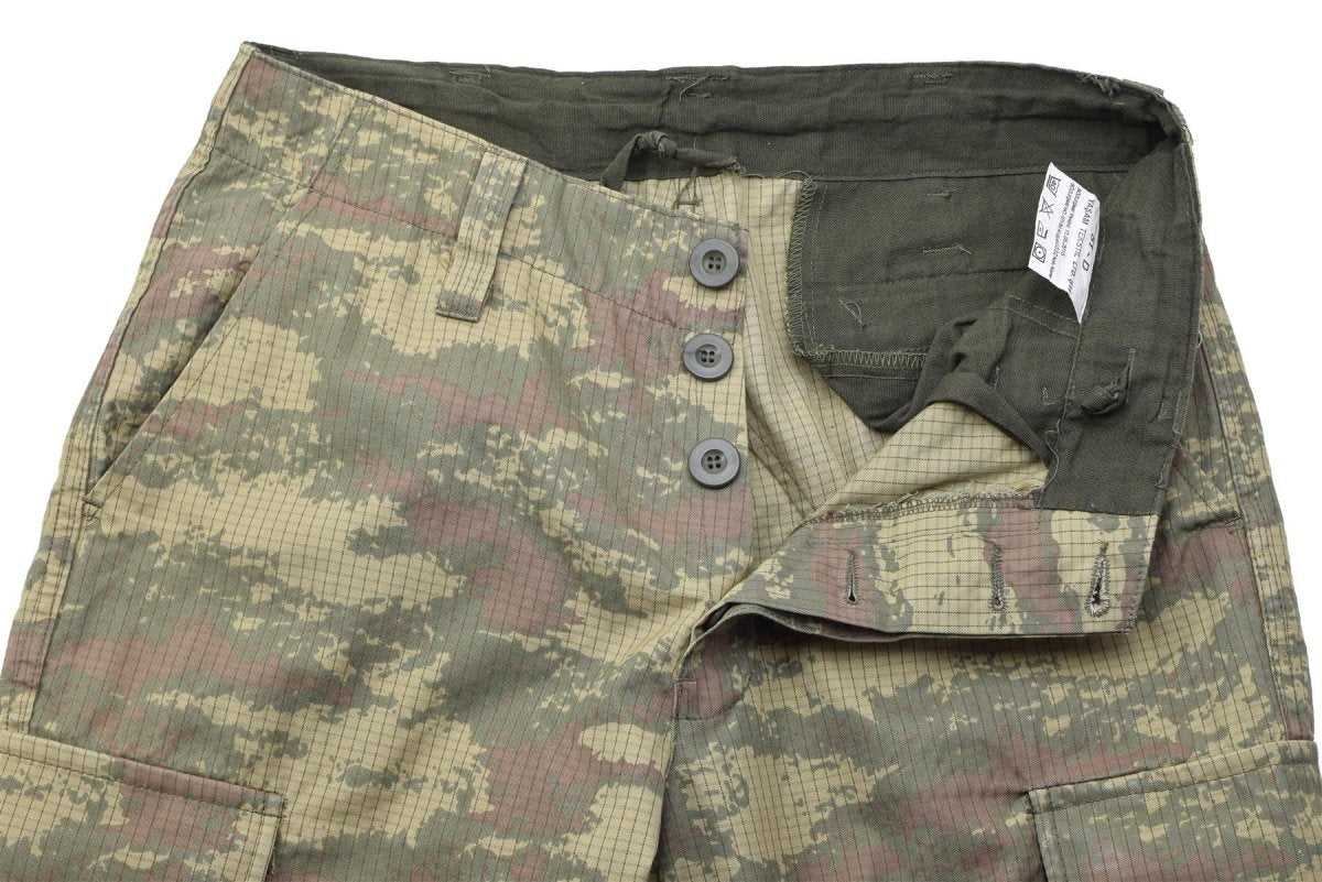 Original türkische Militär-Feldhose aus strapazierfähigem Ripstop Army Issue M2008 Camo