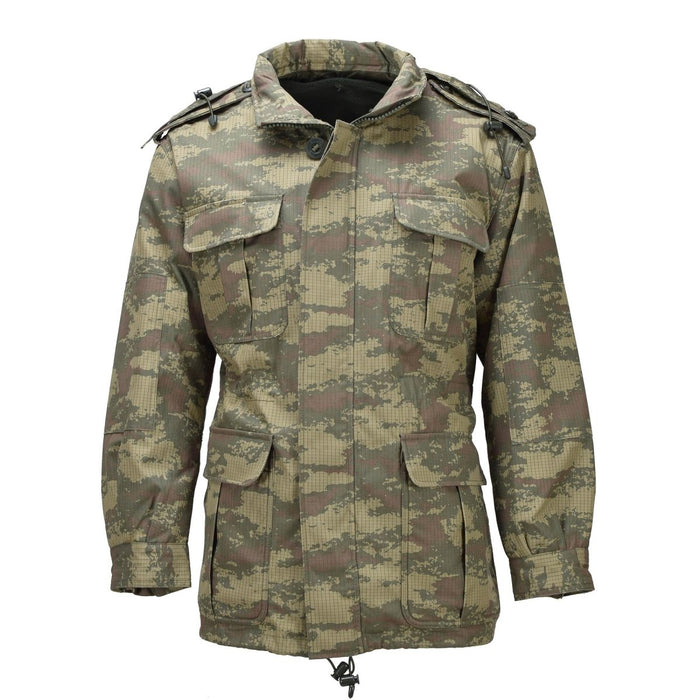 Original türkischer Militärfeldparka Ripstop-Fleecefutter M2008 Camo - GoMilitar