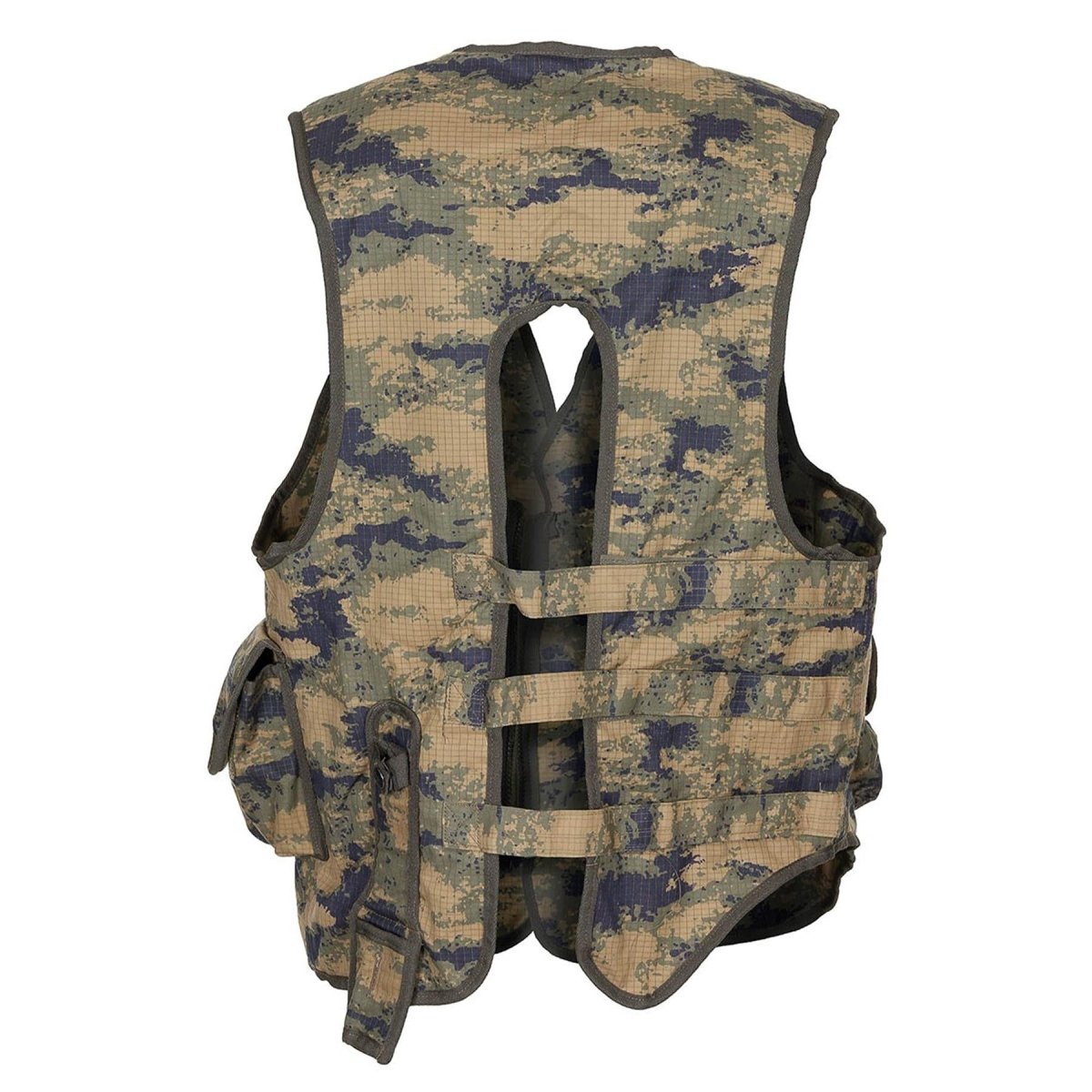 Original türkische Militärweste 8 aufgesetzte Taschen Schulterpolsterung M2018 Camo
