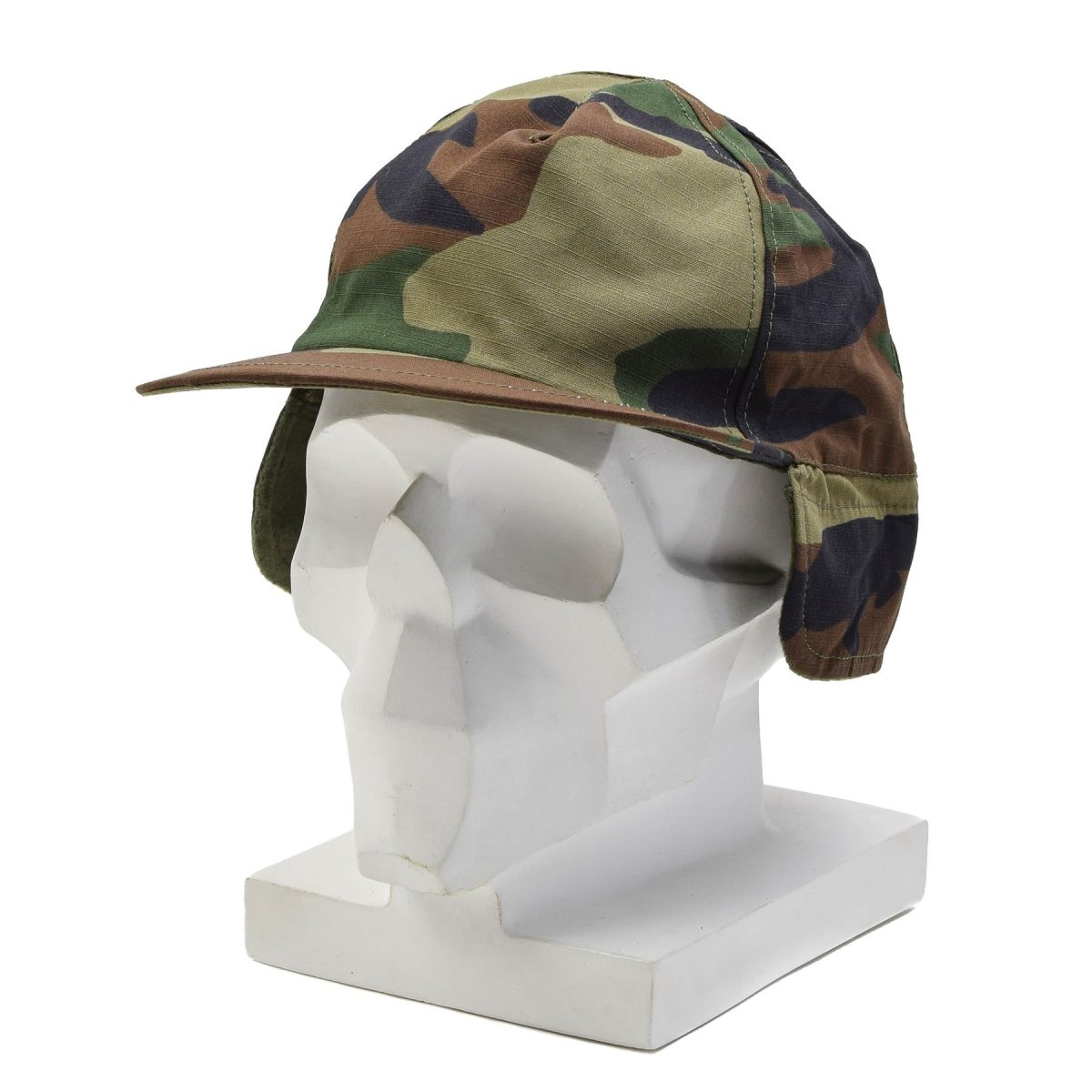 Original türkische Militär-Winterfeldmütze RipStop Outdoor-Hut Woodland Camo