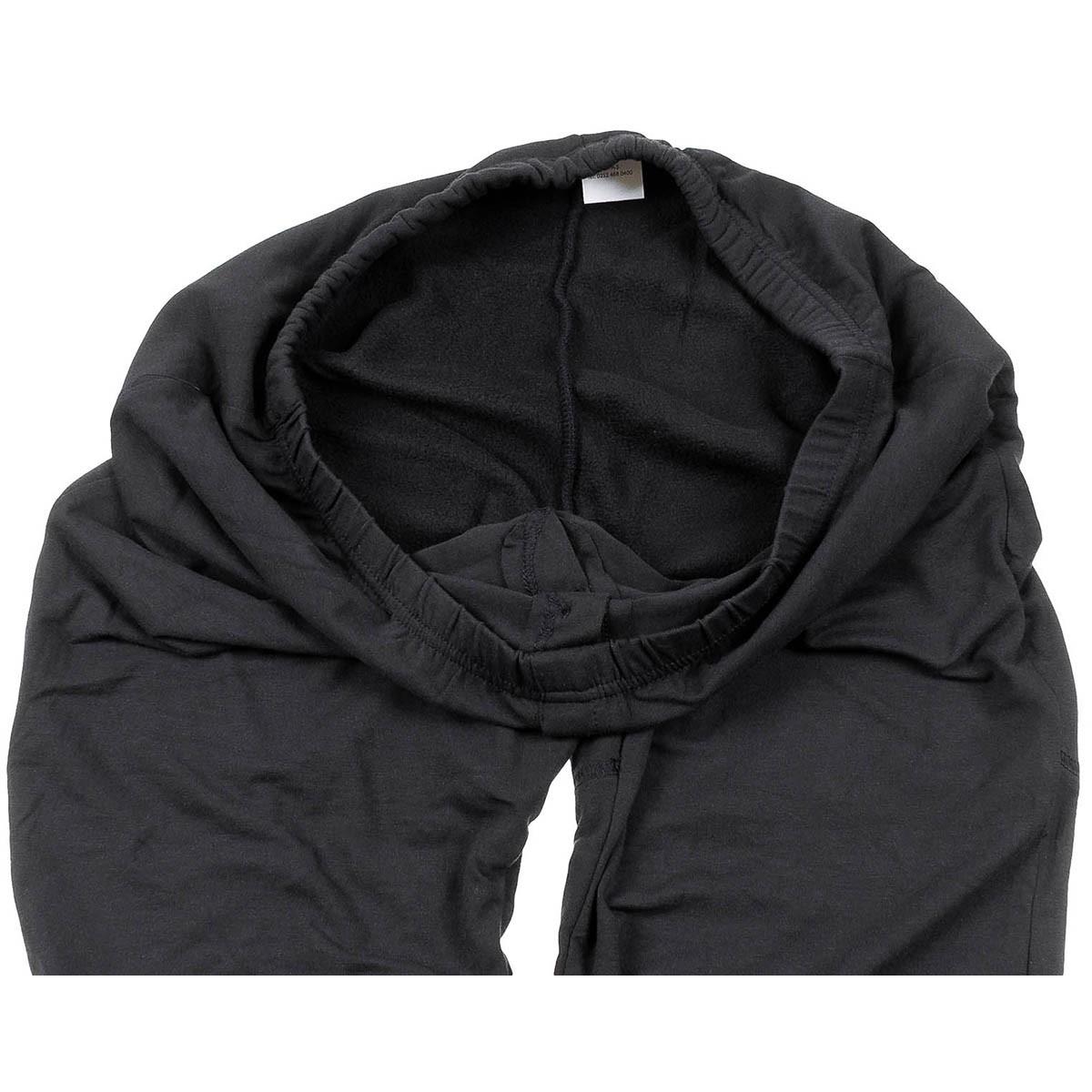 Original türkische Militär-Winterunterhose, Fleece-Futter, Basisschicht, Schwarz