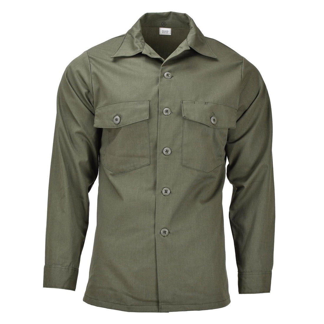 Original US Army Langarm Taktisches Hemd oliv Fatigue Militär Feld NEU