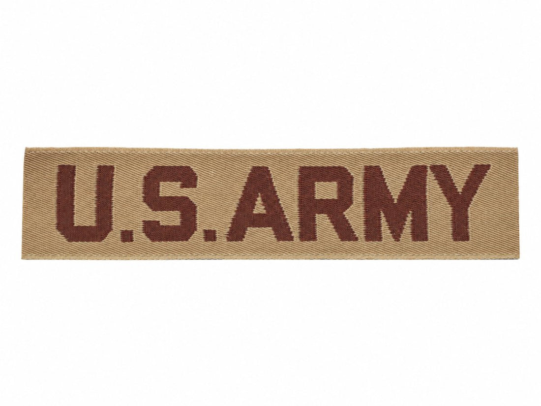 Original U.S. Military Chest Tape Patch Insignia Collectible Army Surplus Khaki