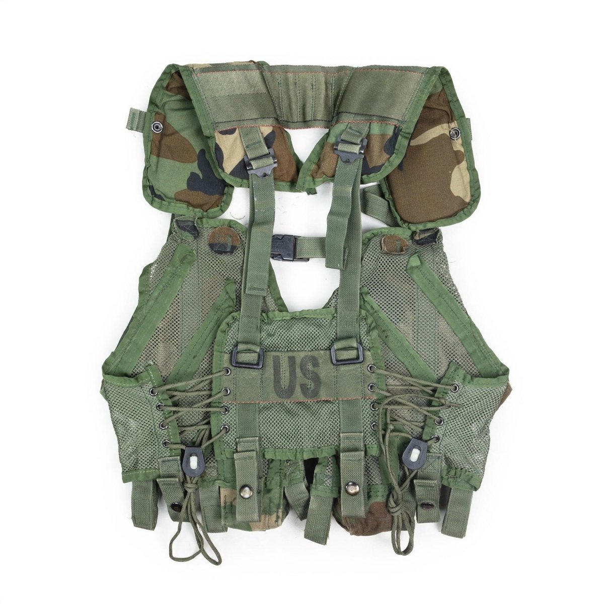 Original US Militär taktische Weste Kampf Woodland Magazin Granatentaschen