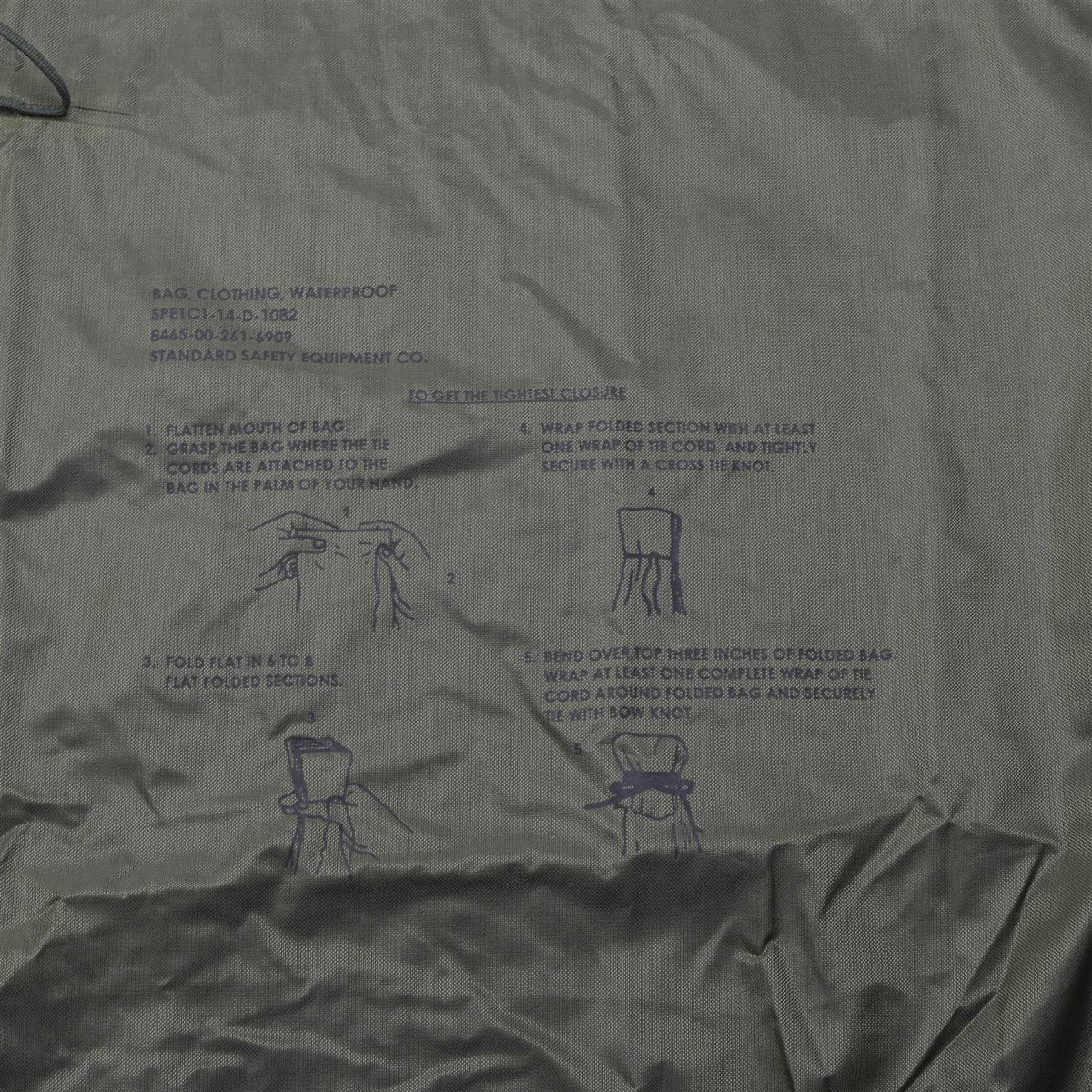 Original US Militär wasserdichte Kleidung Tasche Kordelzug Verschluss Outdoor