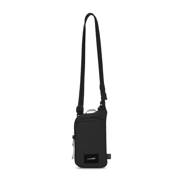 Pacsafe go Anti -Diebstahl Tech Crossbody Bag 3.5L RFID Blocking Cut Resistant Schwarz