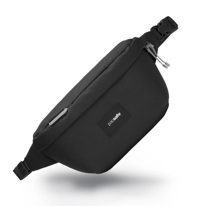Pacsafe Go Hüfttasche 2,5 l, PFC-frei, Diebstahlsicher, RFID-sicher, Schwarz – GoMilitar