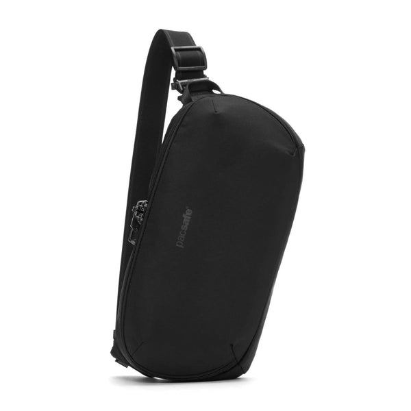 Pacsafe v crossbody schlangbeutel 5l Anti -Diebstahl PVC Freies Wasserschutzmittel schwarz