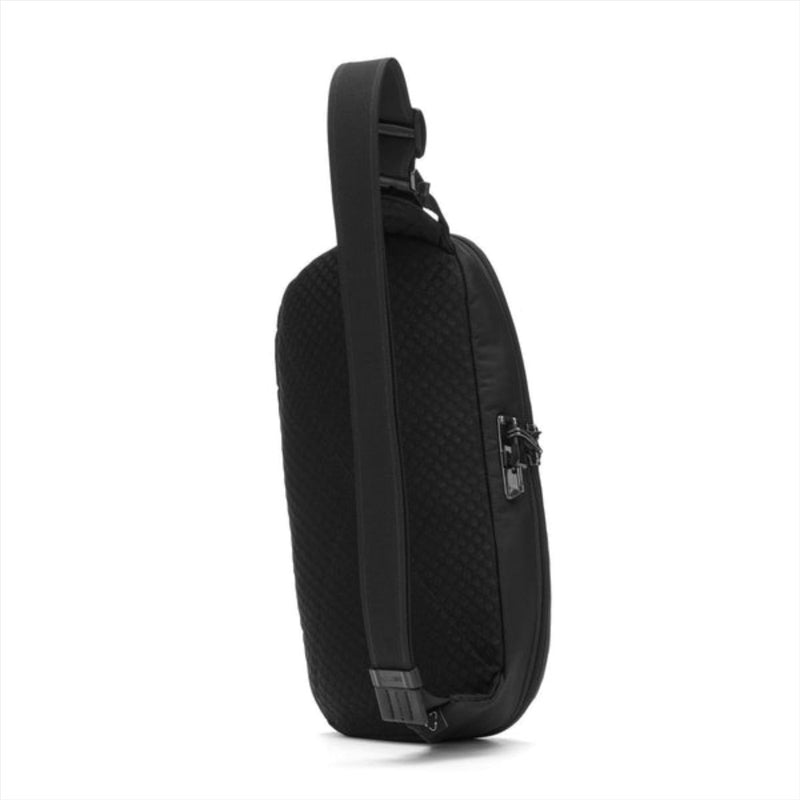 Pacsafe v crossbody schlangbeutel 5l Anti -Diebstahl PVC Freies Wasserschutzmittel schwarz
