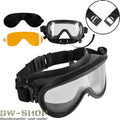 Paulson 510 A-TAC Taktische Schutzbrille, transparentes Polycarbonat, Doppellinse