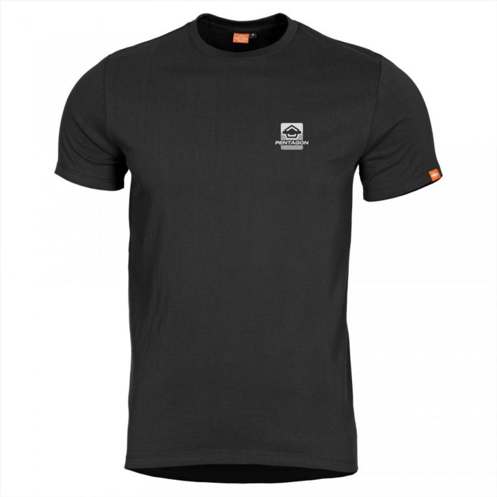 PENTAGON Ageron klassisches T-Shirt, schnell trocknend, bequeme Passform, Aufdruck mit amerikanischer Flagge – GoMilitar