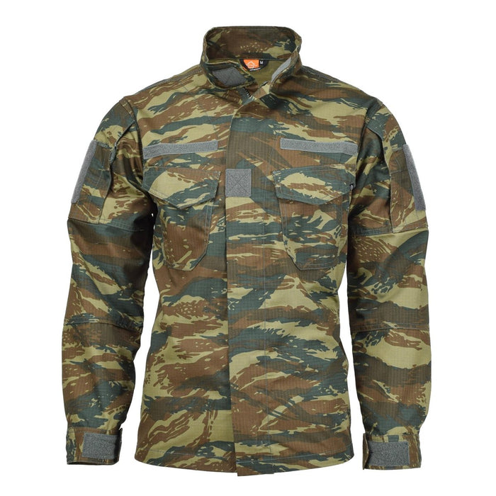 Pentagon Lycos-Militärjacke im Eidechsen-Tarnmuster der griechischen Armee, wasserabweisendes, strapazierfähiges Ripstop-Gewebe, taktisches Design.