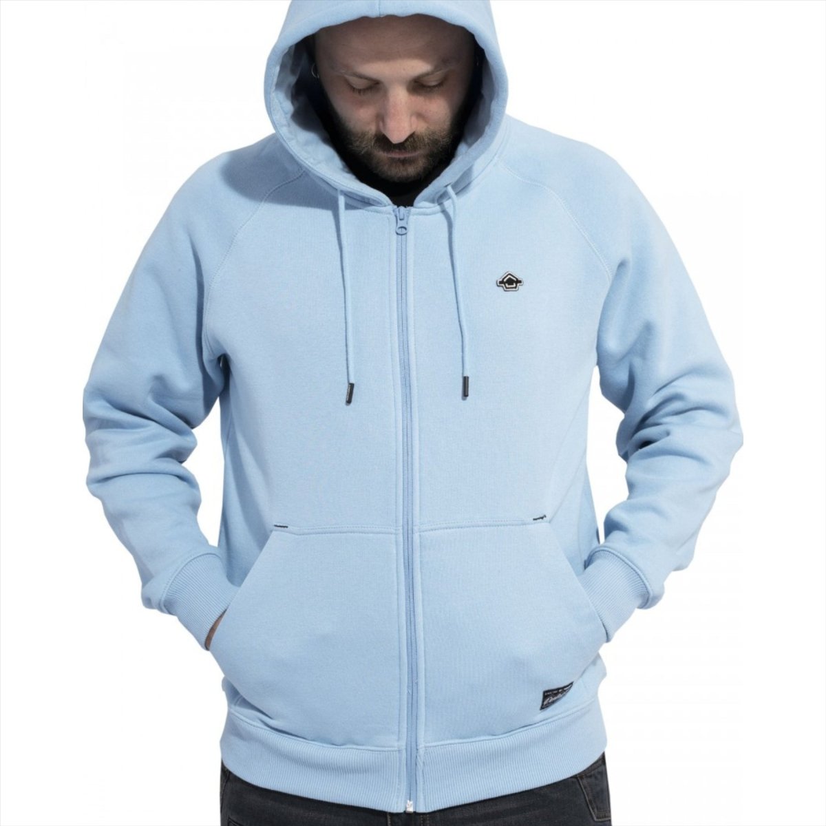 PENTAGON Phaeton Pullover mit durchgehendem Reißverschluss, bequeme Passform, Flatlock-Nähte, Sturmkapuze, Schwarz